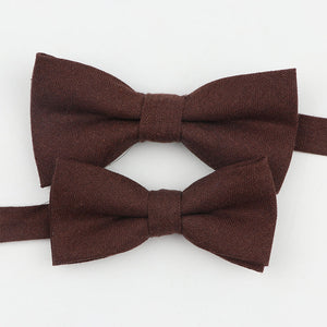 Mr and Master Linen Bow Tie Sets