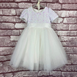 Girls white party dress from UK Flower Girl Boutique