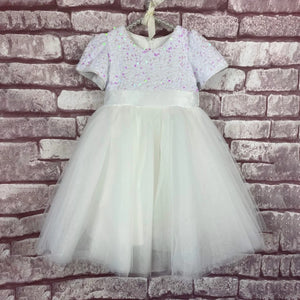 Girls white party dress from UK Flower Girl Boutique