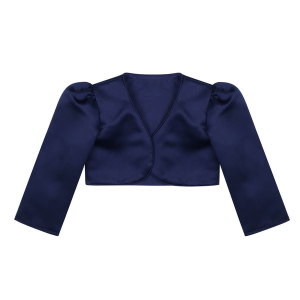 Navy Baby Girls Bolero UK Flower Girl Boutique