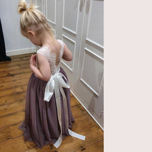 Rear design on childs dress