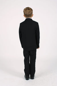 Rear image of the black boys suit