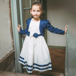 Young girl modelling dress