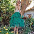Boho Dreams Dress - Hunter Green Applique - UK Flower Girl Boutique