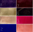 Organza Colour chart