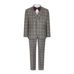 5 piece tweed suit in check