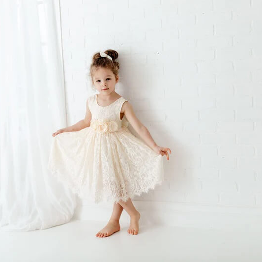 Baby Florence Ivory Dress | UK Flower Girl Boutique Baby Florence Ivory Dress | UK Flower Girl Boutique