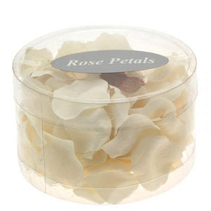 Cream Artificial Rose Petals in box