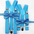Aqua Bracers and Bow Tie Sets