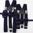 Navy Blue Bracers and Bow Tie Sets