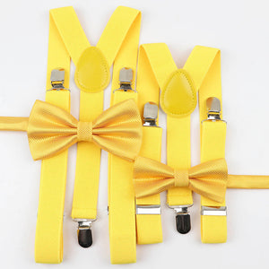 Yellow Bracers and Bow Tie Sets