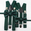 Hunter Green Bracers and Bow Tie Sets