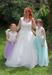 Beautiful photograph of bride and flower girls 