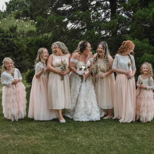 ladies at a wedding