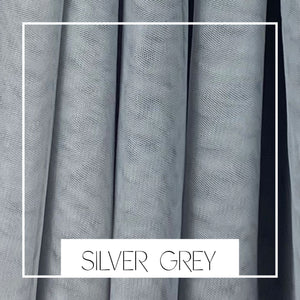 UK Flower Girl Boutique Silver Grey Fabric Swatch
