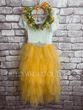 Golden Yellow Bohemian Princess Dress