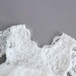 lace bodice on white dress