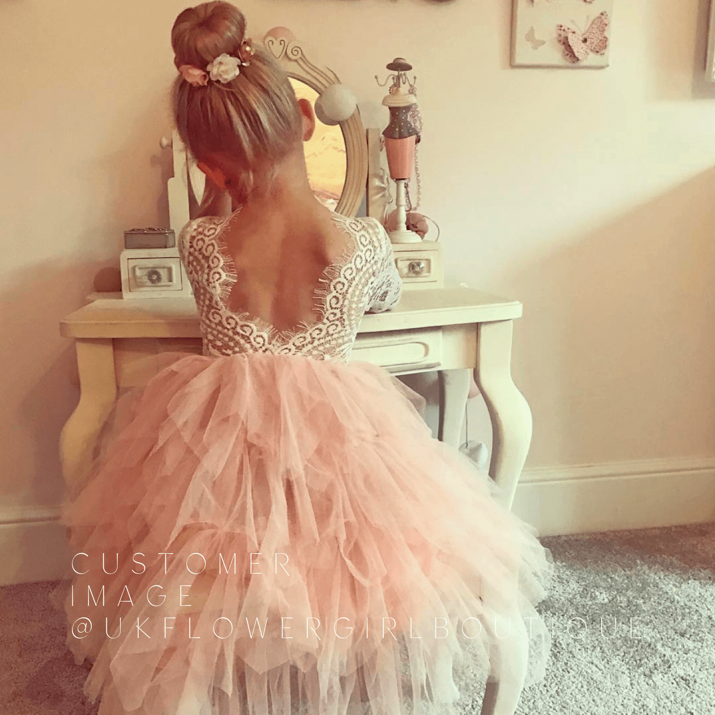 Bohemian Spirit Blush Dress UK Flower Girl Boutique