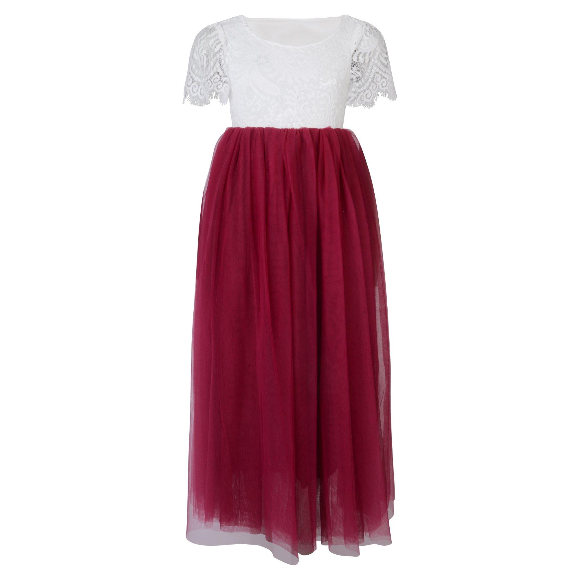 Red Velvet Flower Maroon Gown For Debut For Girls Perfect For Weddings,  Parties, And Birthdays From Foreverbridal, $91.25 | DHgate.Com