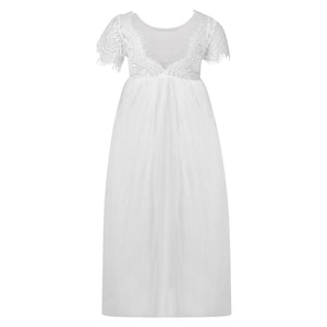 Bohemian Flutter Girls Dress | White | UK Flower Girl Boutique