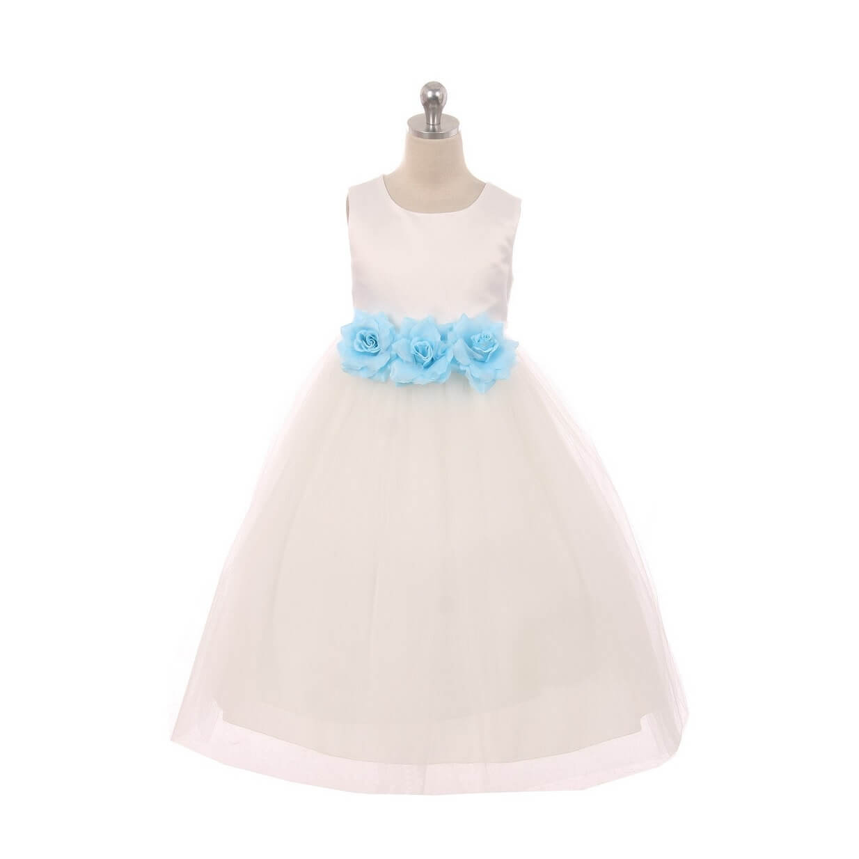 Aqua flower 2025 girl dresses