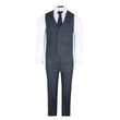 Suit waistcoat, shirt and trousers