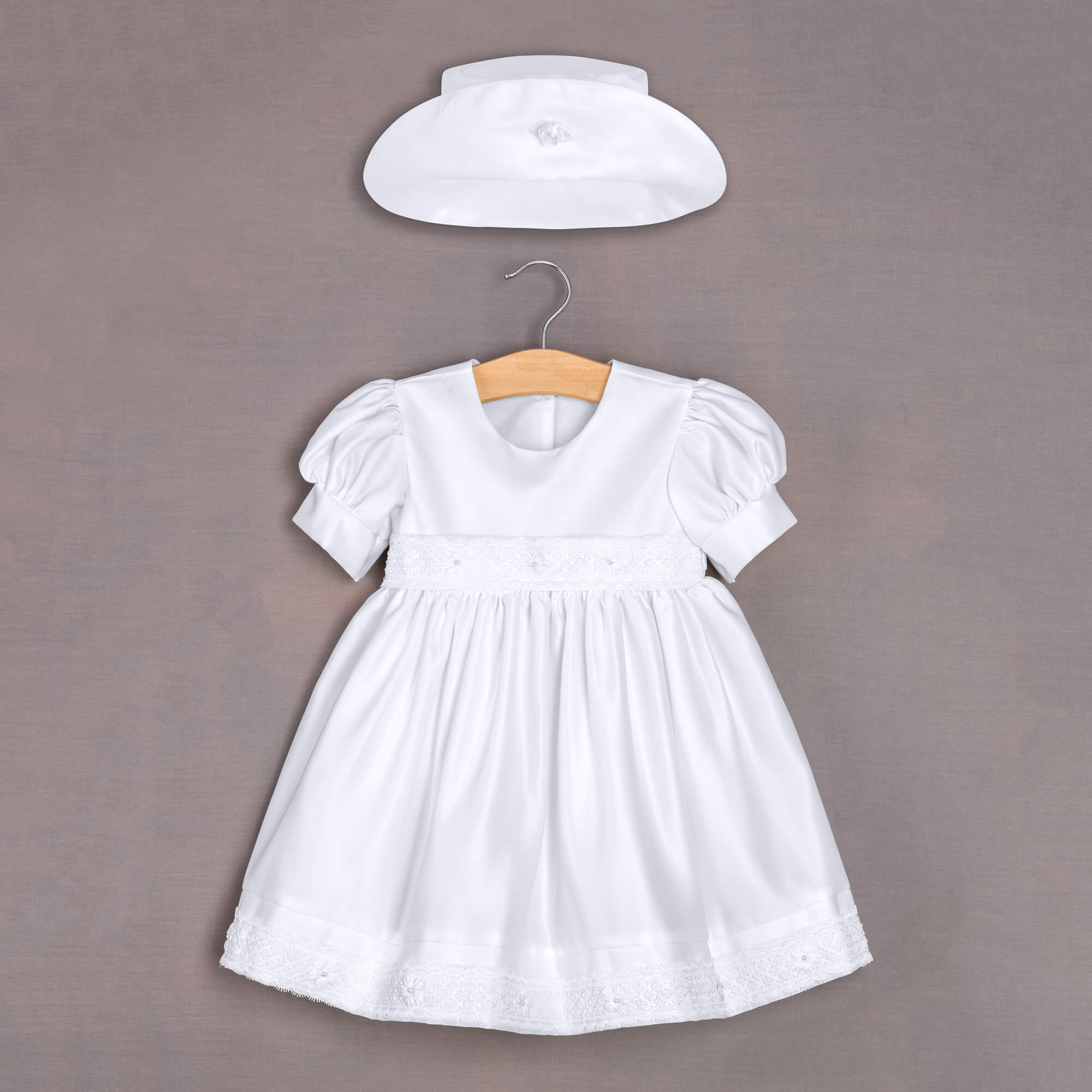 Baby Princess White Christening Gown UK Flower Girl Boutique