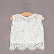 Girls Lace Top - Sleeveless or 3/4 Sleeve