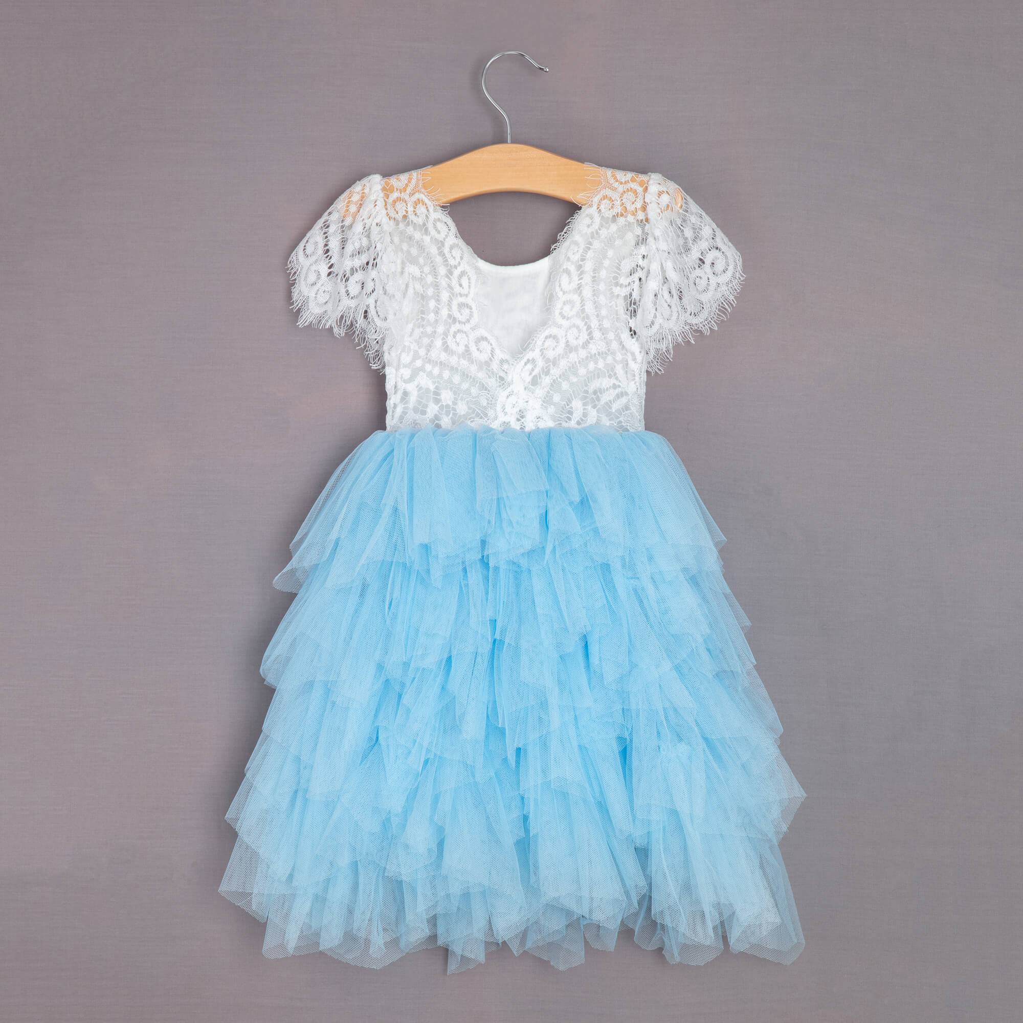 Boho Princess Dress | Sky Blue