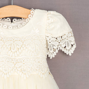 Lace detailing on dress