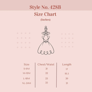 Size guide for Maya Dress
