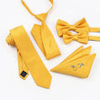 Mustard tie and accessories set