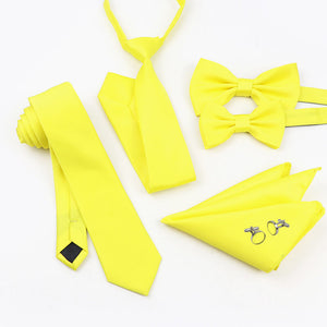 Lemon tie and accessories set