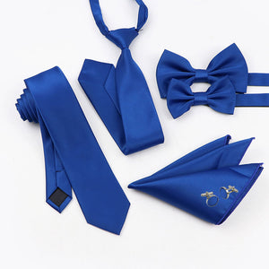 Royal Blue tie and accessories set