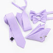Lilac tie and accessories set
