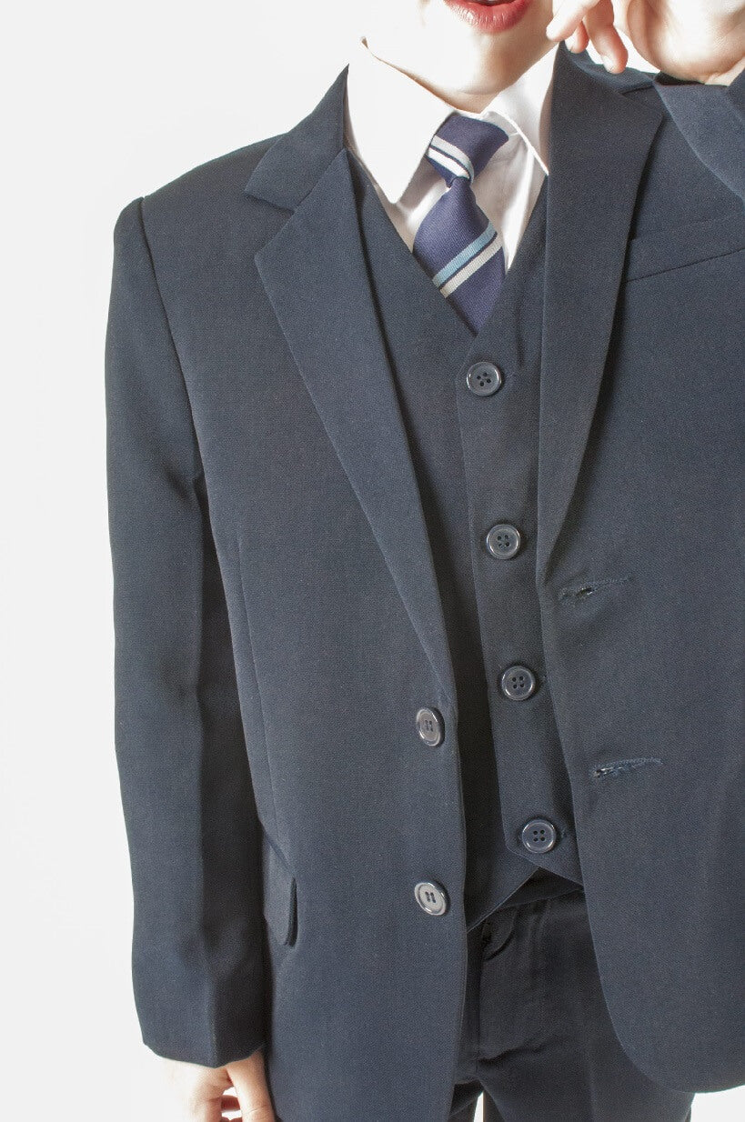 Little boys navy top suit