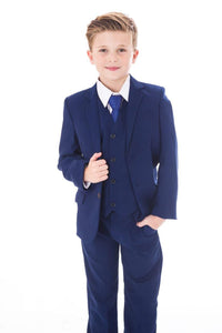 Boy wearing 5 piece suit