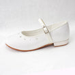 Satin Shoes - White - UK Flower Girl Boutique