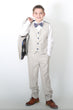 Boys Caridi Beige Suit - Luxe Range