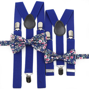 Royal Blue Bow Tie and Bracers Set