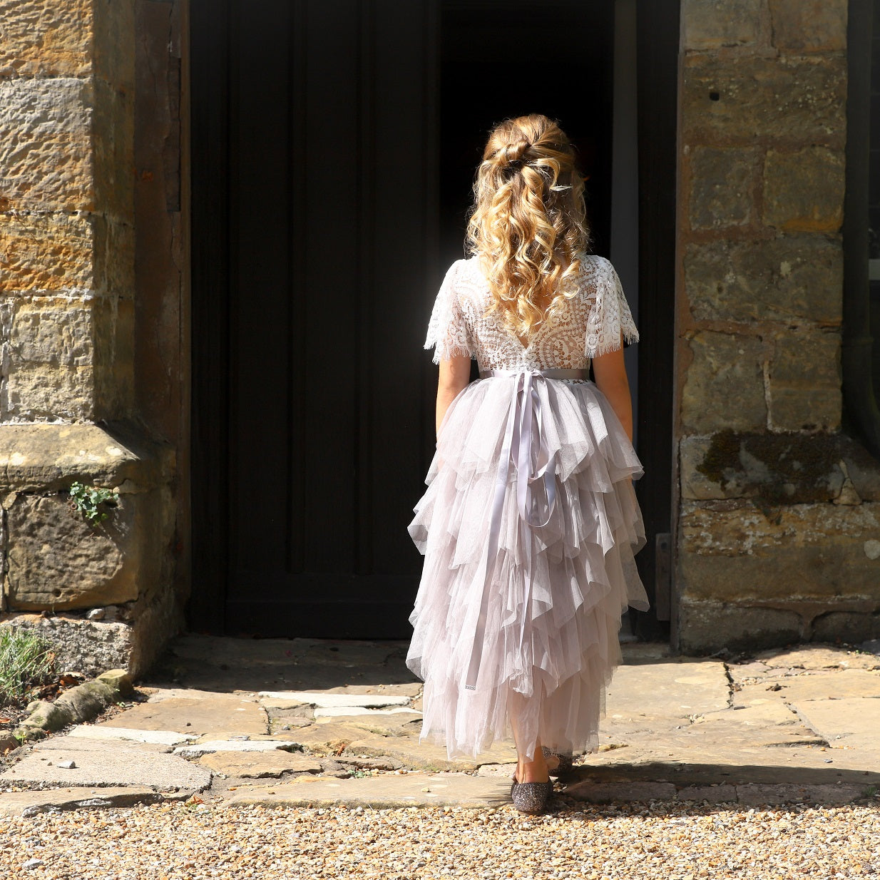 bohemian princess dress | Blue Color:Coral-Pink Princess Puff is a Category_Dress Buy Calvin Klein Sleeveless