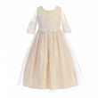 Harlow dress in Champagne colour