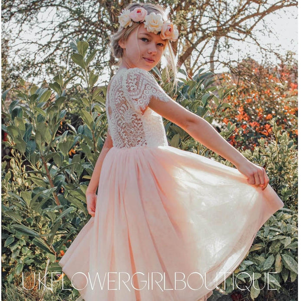 Girls Salty Flower Flutter Crop Set main image 1
