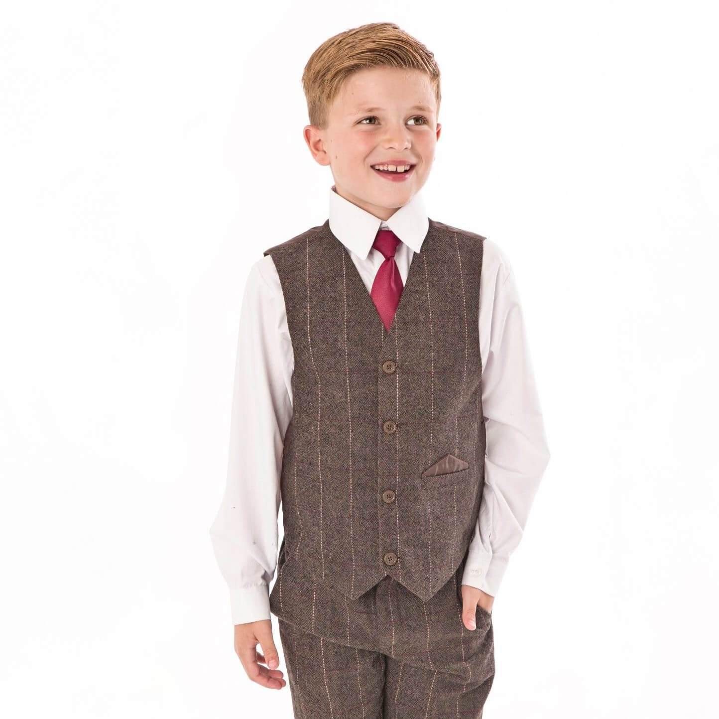 Rye Passage Slim Fit Light Mocha Suit With A Chocolate Brown Reversible  Waistcoat And Peak Lapels  MrGuild