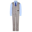 Waistcoat, trousers, shirt and tie set