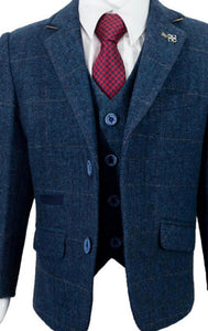 close up of tweed jacket