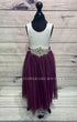 Purple Dress with Diamante sash