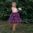 Purple Flower Girl Dress