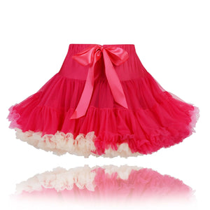 Raspberry coloured girls couture princess Pettiskirt