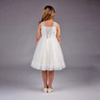 Back of Ivory Phoebe - Ribbons and Lace Dress
